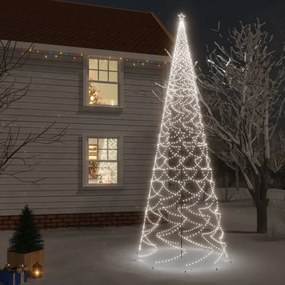 Hideg fehér fényű karácsonyfa tüskével 3000 LED-del 800 cm
