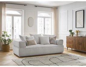 Világosszürke zsenília kanapé 237 cm Whesley – Bobochic Paris