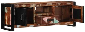 TV szekrény 100x30x35 cm tömörfa, újrahasznosított fa