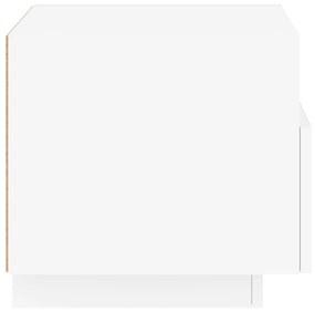 2 db fehér éjjeliszekrény LED-világítással 40 x 39 x 37 cm