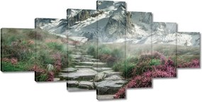 Festmények 210x100 Hegyi kilátás Tájkép Köd