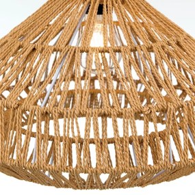 Orion HL 6-1813/1 - Csillár zsinóron BASKET 1xE27/40W/230V átm. 40 cm kender