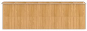 világosbarna horganyzott acél kerti fészer 192x606x223 cm