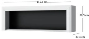 Regál Wanetta (fényes fehér). 1053380