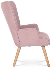 Fülkés fotel lábtartóval PINK2, rózsaszín