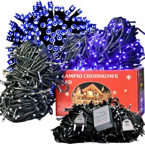 Karácsonyfa Fényfüzér Kültéri Beltéri 300 Led Kék Erős