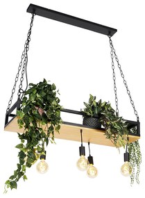 Okos lógólámpa fekete fával, 5 Wifi G95 - Shelf