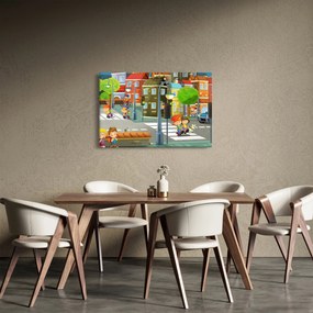 Kép - gyermek város (90x60 cm)