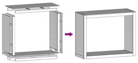 tűzifa állvány 100x40x80 cm időjárásálló acélból