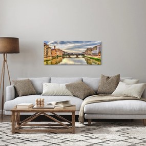 Város folyóval képe (120x50 cm)