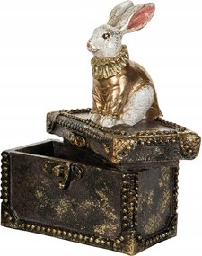 Apróságok tárolására alkalmas Doboz Nyuszi arany