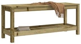 impregnált fenyőfa kerti pad 108 x 35 x 45 cm