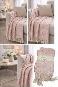 Ágytakaró Home Accents pamut 130 cm x 160 cm – rózsaszín árnyalatok