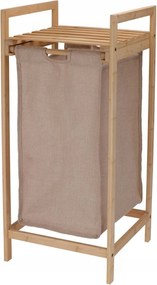 Fürdőszobai polc szennyestartó kosárral h73 x 33 x 33 cm Fürdőszobai rendszerező