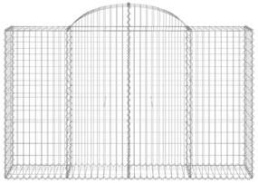 11 db íves horganyzott vas gabion kosár 200x50x120/140 cm