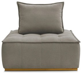 Szürkésbarna zsenília fotel Elisa – Bobochic Paris