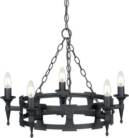 Elstead Lighting SAXON SAX5-BLK Csillár 5x60W/E14