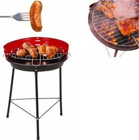 Kerti Grill Kerek Faszenes 35CM Szilárd Grillrács