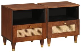 Éjjeliszekrények fiókkal 2 pcs 40 x 33 x 46 cm