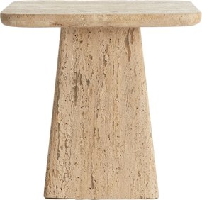 Tárolóasztal kő asztallappal 45x45 cm Kepami – Light &amp; Living