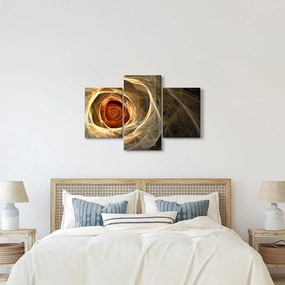 Kép - Absztrakt rózsák tüzes színekben (90x60 cm)