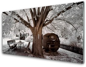 Üvegkép fa Természet 125x50 cm