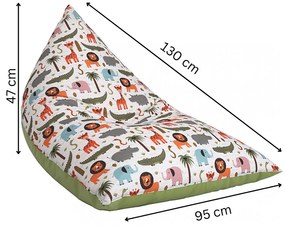 LTB Relax babzsák fotel Szavanna Mintás N