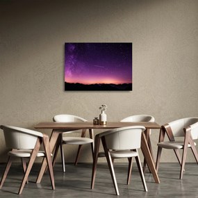 Ég képe hullócsillagokkal (üvegen) (70x50 cm)