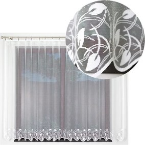 Segita kész jacquard függöny 300x130 cm fehér