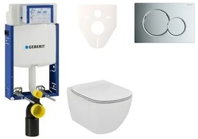 Fali WC szett Geberit befalazáshoz + Ideal Standard Tesi WC 110.302.00.5NF2