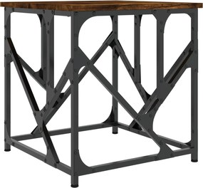 vidaXL füstös tölgy színű fatermék dohányzóasztal 45x45x47,5 cm