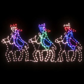 karácsonyi napkeleti bölcsek&quot; figura 504 LED-del 70 x 50 cm&quot;