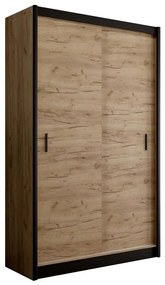 SAPHIRA tolóajtós gardrób 150x215 cm, craft tölgy kivitel
