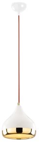 Csillár zsinóron YILDO 1xE27/40W/230V fehér/arany/piros