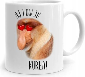 Vicces Bögre Hordozó Janusz Aj Low Ju Tyúk! fényképes nyomattal