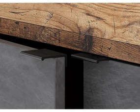 RUNEA komód sötétbarna/antracit