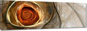 Festmények 120x40 Absztrakt rózsa