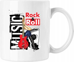 Rock and Roll Zene bögre Fehér 330ml