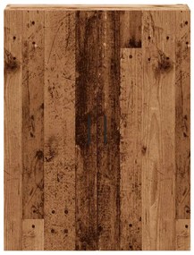 antik fa színű fali szekrény 69,5 x 34 x 90 cm