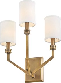 Hinkley lighting klasszikus fali lámpa moore fehér sárgaréz elshk-moore-wb3-hb