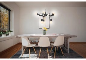 Eglo 98346 - Csillár zsinóron BOCADELLA 9xE27/60W/230V