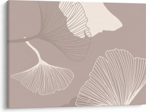 Kép - Bézs színű levelek N⁰1 (70x50 cm)