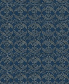 Decoprint Antibes Ornament ezüst-sötétkék ornamentális vlies tapéta – AN28232
