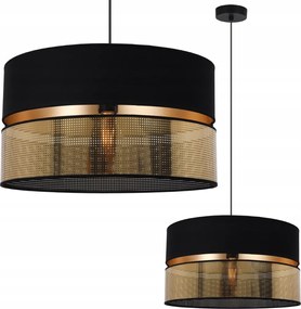 Mennyezeti Függőlámpa Fekete Áttört Lámpabúra Glamour Arany Közép A Nappaliba