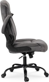 Forgószék szürke velúr. COMFORT