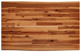 tömör akácfa étkezőasztal természetes éllel 110 x 70 x 75 cm