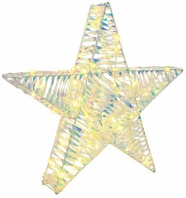 3D Csillag 50 LED-del Meleg fehér 55 x 52.5 x 9 cm PET