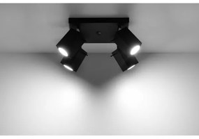 Spotlámpa MERIDA 4 4xGU10/40W/230V fekete
