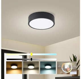 Brilagi - POOL LED mennyezeti lámpatest 18W/230V 3000/4500/6000K Ø 20 cm fekete