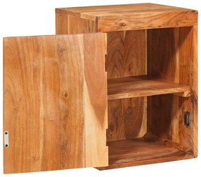 Éjjeli asztal 2 pcs Barna 35 x 33 x 48 cm Tömör Fa Akácia